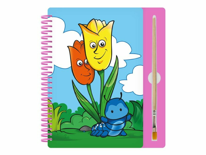 Malování vodou 8B - blok 15x22cm se spirálou 8 listů + štětec - Obrázek 6