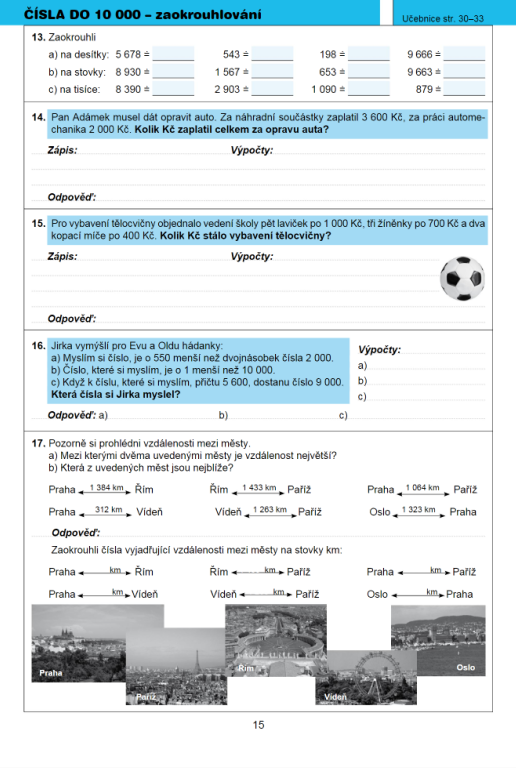 Matematika pro 4. r. ZŠ, pracovní sešit (1. díl) - Ladislava Eiblová (obrázek 3)