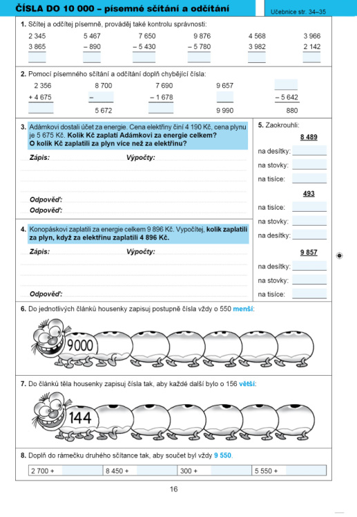 Matematika pro 4. r. ZŠ, pracovní sešit (1. díl) - Ladislava Eiblová (obrázek 4)