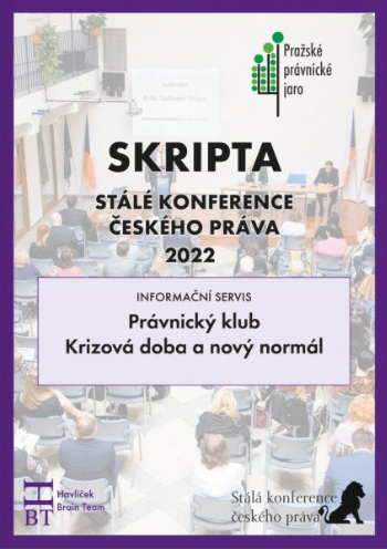 SRIPTA SKČP Právnický klub, Krizová doba a nový normál