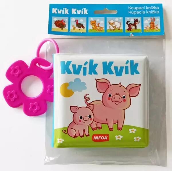 Koupací knížka s kousátkem - Kvík Kvík