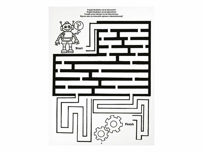 Omalovánky - Bludiště Roboti 210x276/32s (obrázek 5)