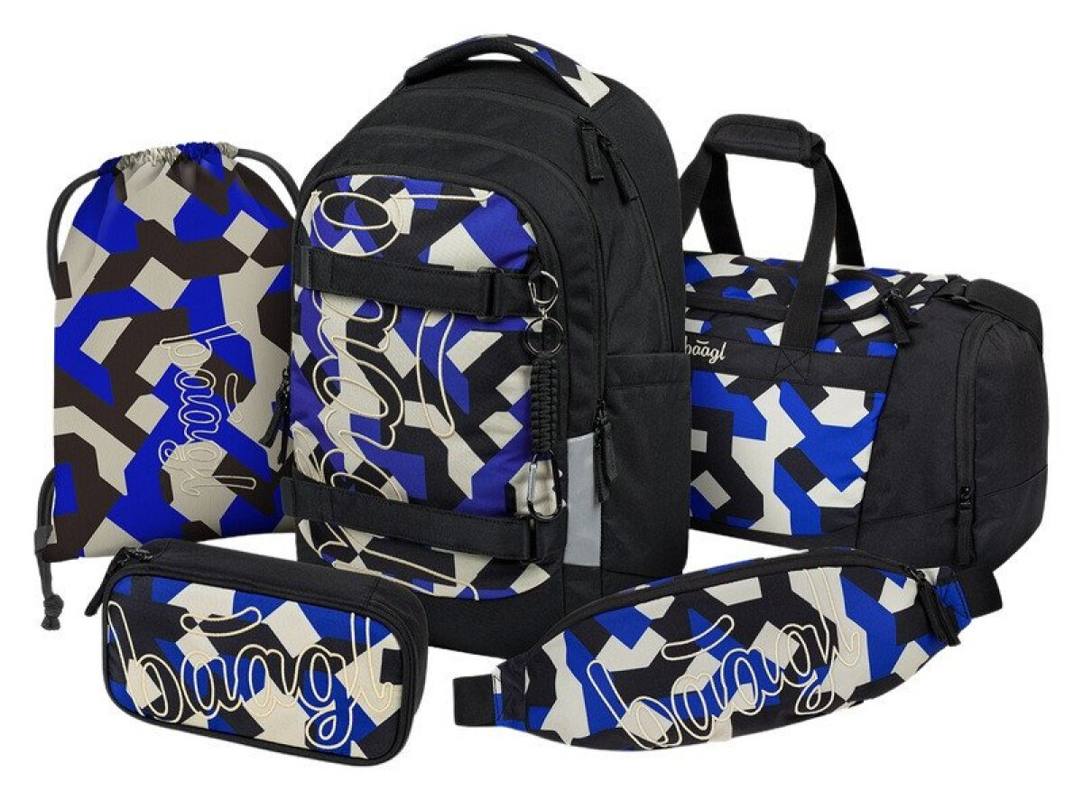 5 SET Skate Max Variety: batoh, penál, sáček, sportovní taška, ledvinka GRS