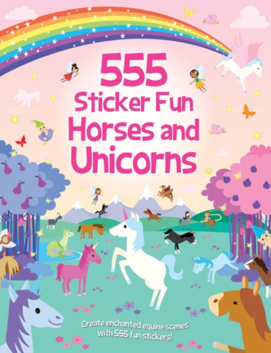 Kniha 555 Sticker Fun - Horses and Unicorns Activity Book