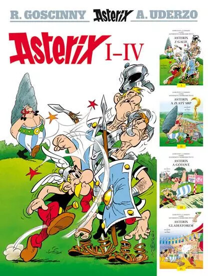 Kniha Asterix I - IV (Defekt)