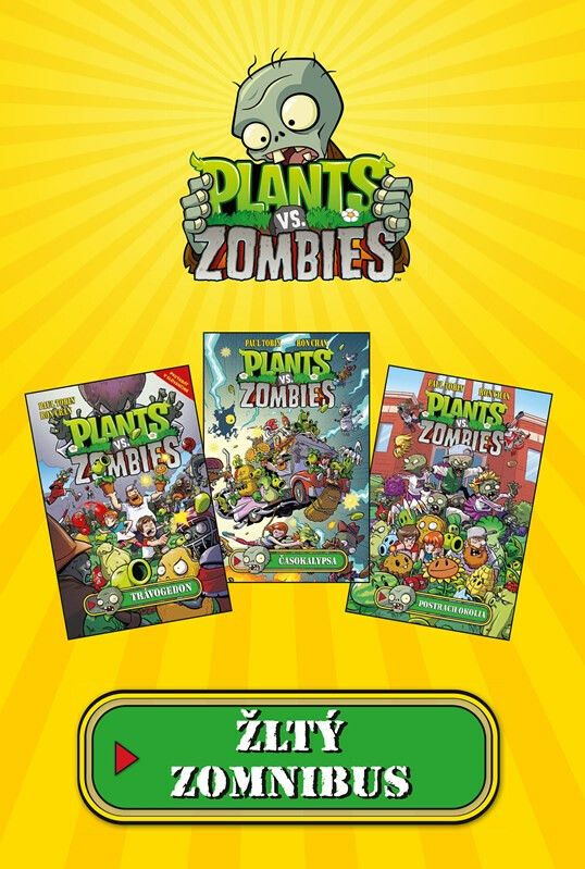 Kniha Plants vs. Zombies - žltý zomnibus
