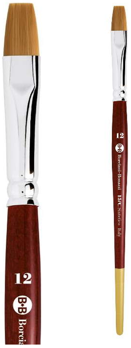 Plochý syntetický štětec serie 15/C – velikost 2