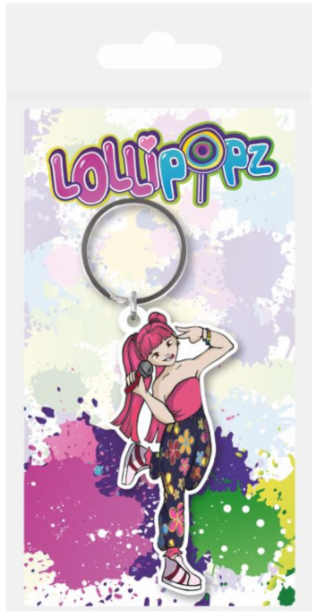 Lollipopz Klíčenka gumová - růžová