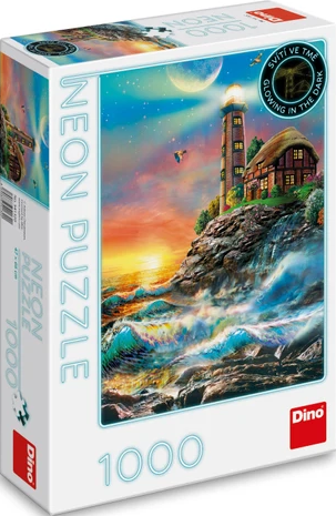 Puzzle Maják 1000 dílků neon