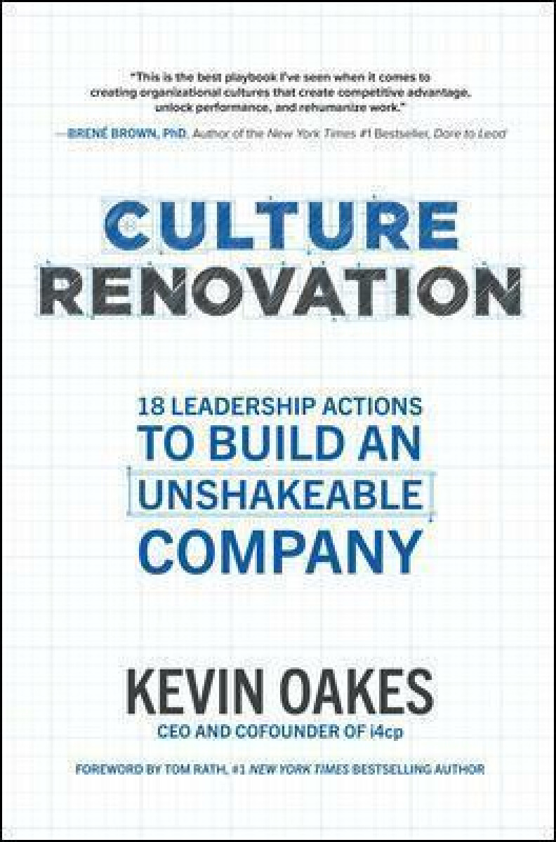 Kniha Culture Renovation: 18 Leadership Actions to Build an Unshakeable Company