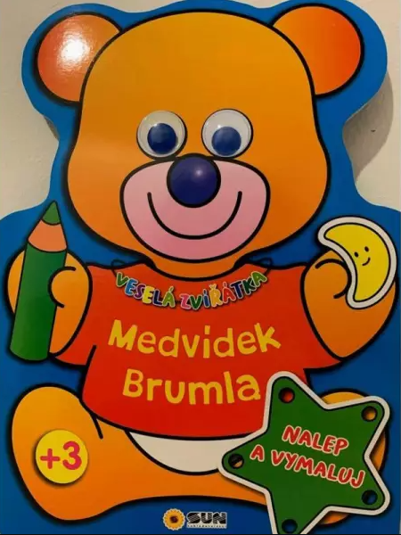Kniha Veselá zvířátka Medvídek Brumla