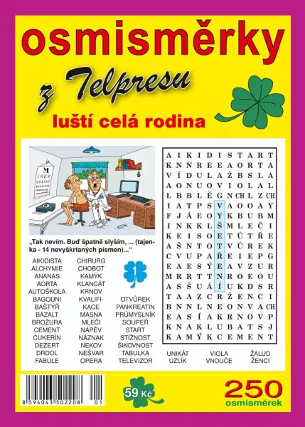 Kniha Osmisměrky z Telpresu luští celá rodina 1/2023