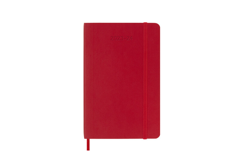 Moleskine Zápisník plánovací 18 měsíční 202324 měkký červený S Knihy Dobrovský