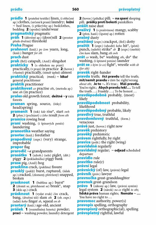 Anglicko-český česko-anglický šikovný slovník