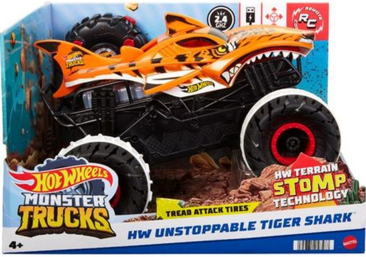 Hot Wheels  R/C MONSTER TRUCK 1:15 TYGŘÍ ŽRALOK - Hot Wheels (HGV87)