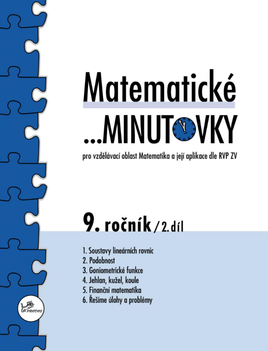 Matematické minutovky pro 9. ročník / 2. díl koupíte na Knihydobrovsky.cz
