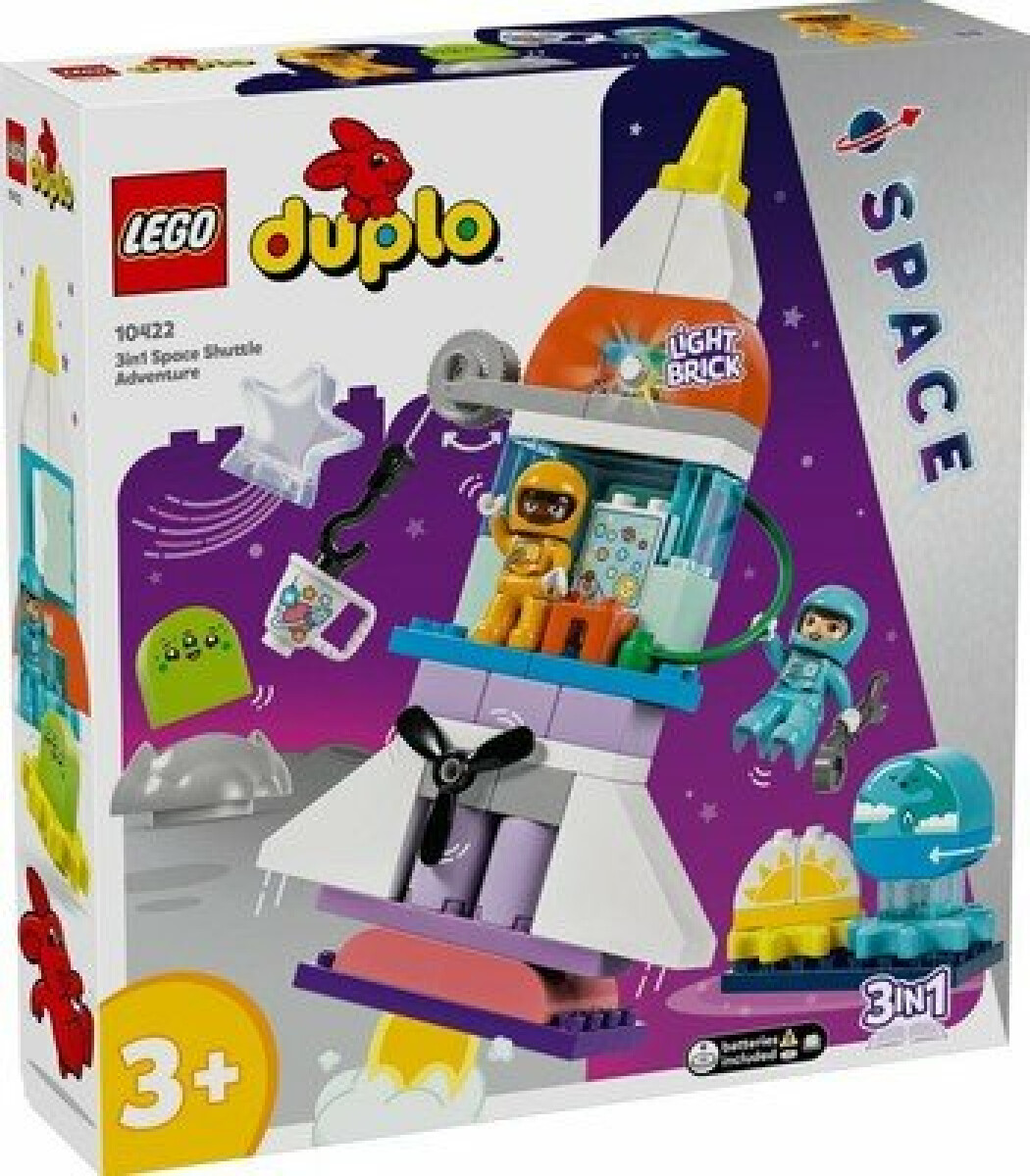 Vesmírné dobrodružství s raketoplánem 3 v 1 - Lego Duplo (10422)