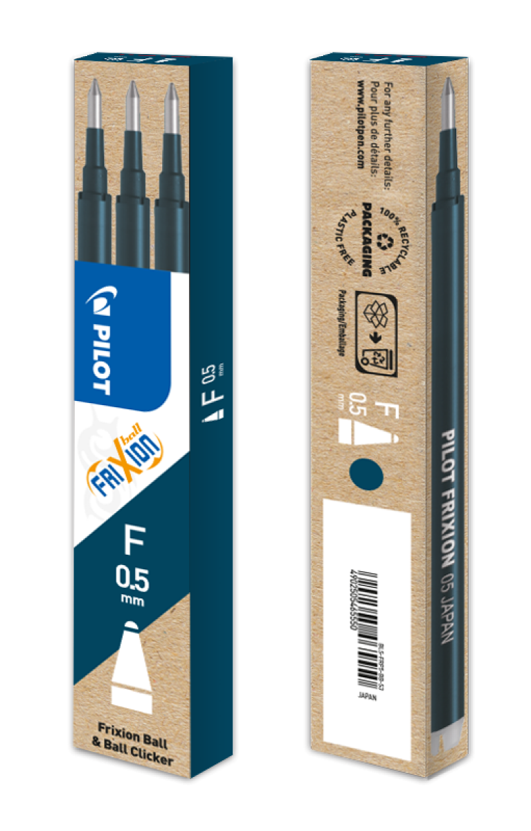 Náplň Pilot FriXion 0,5 modročerná 3 ks - Obrázek 3