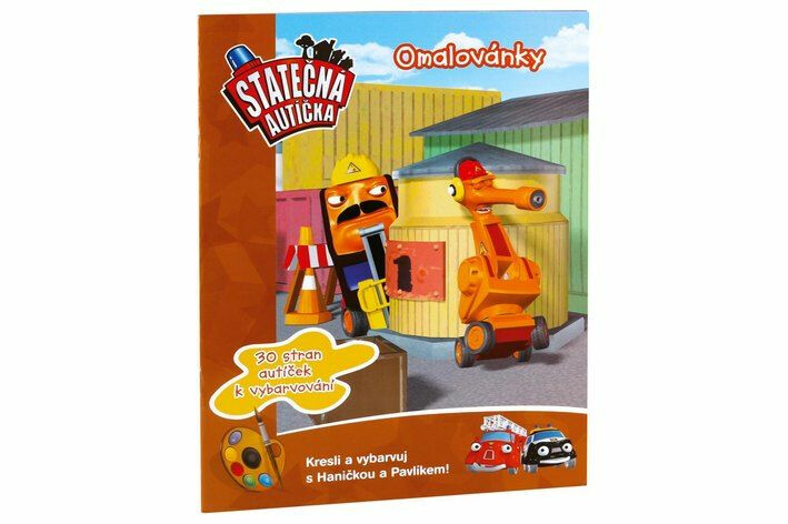 Statečná autíčka - Omalovánky s předlohou