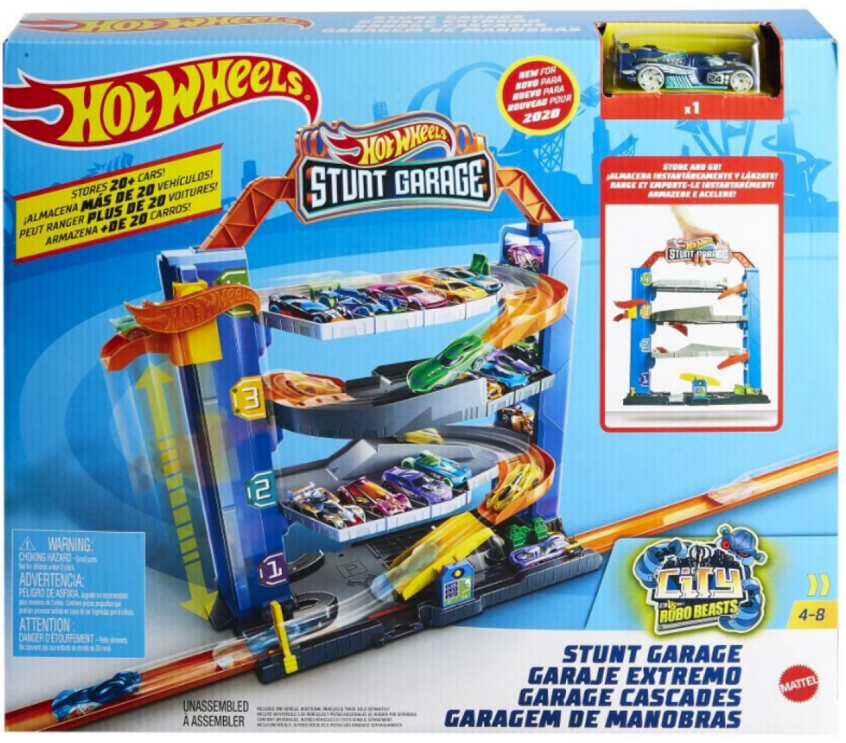 Hot Wheels City přenosná garáž - Hot Wheels (GNL70)