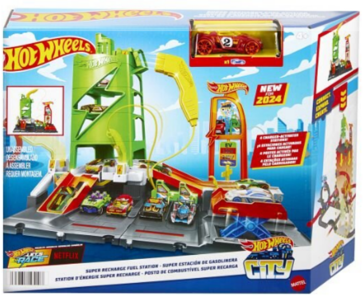 Hot Wheels City Super nabíjecí stanice - Hot Wheels (HTN79)
