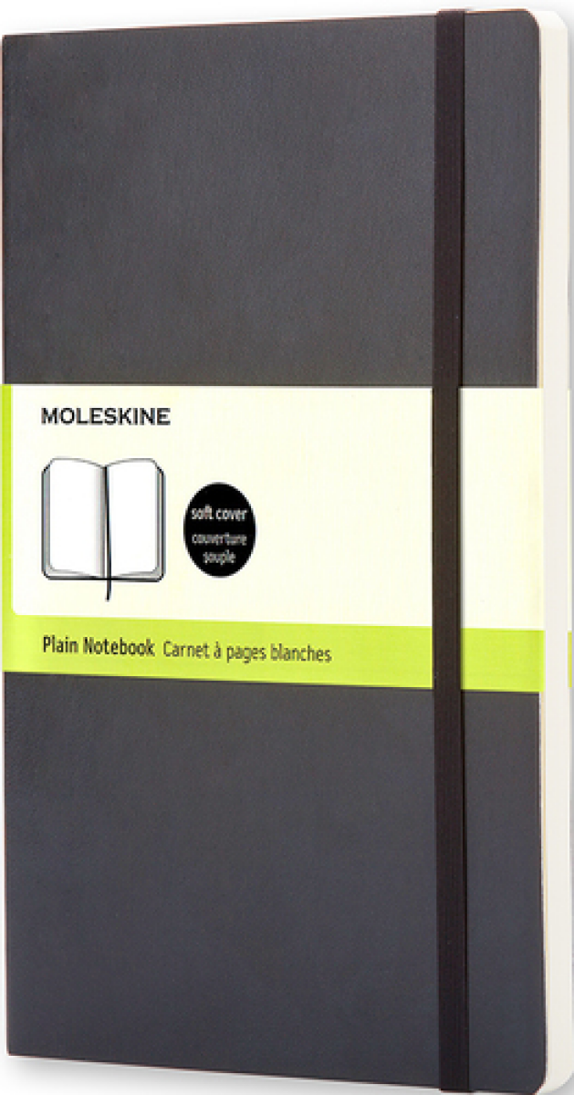Zápisník Moleskine - měkké desky, S, čistý černý