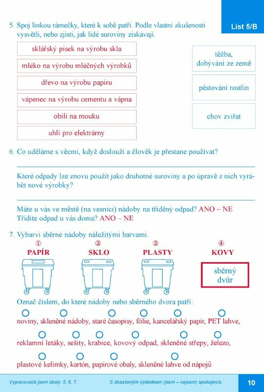 Pracovní listy k učebnici Prvouka 3, 1. díl - Hana Staudková, Lenka Bradáčová (obrázek 3)