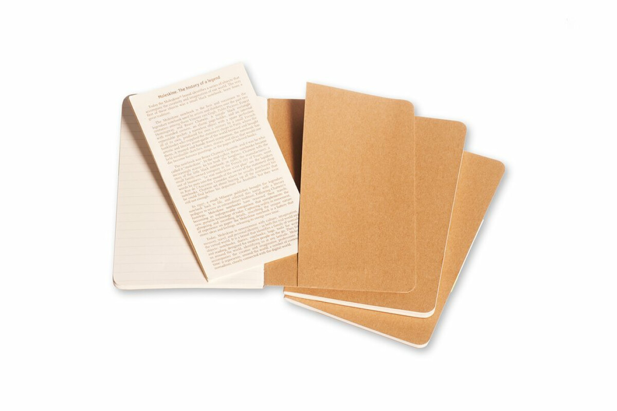 Sešity Moleskine Cahier, S, linkované, 3 ks - karton (obrázek 4)