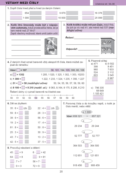 Matematika pro 4. r. ZŠ, pracovní sešit (2. díl) - Ladislava Eiblová, Jiří Melichar (obrázek 4)
