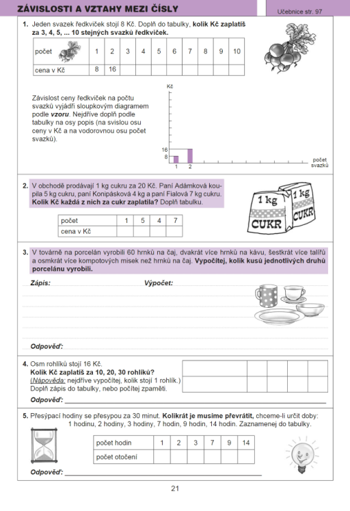 Matematika pro 4. r. ZŠ, pracovní sešit (2. díl) - Ladislava Eiblová, Jiří Melichar (obrázek 5)