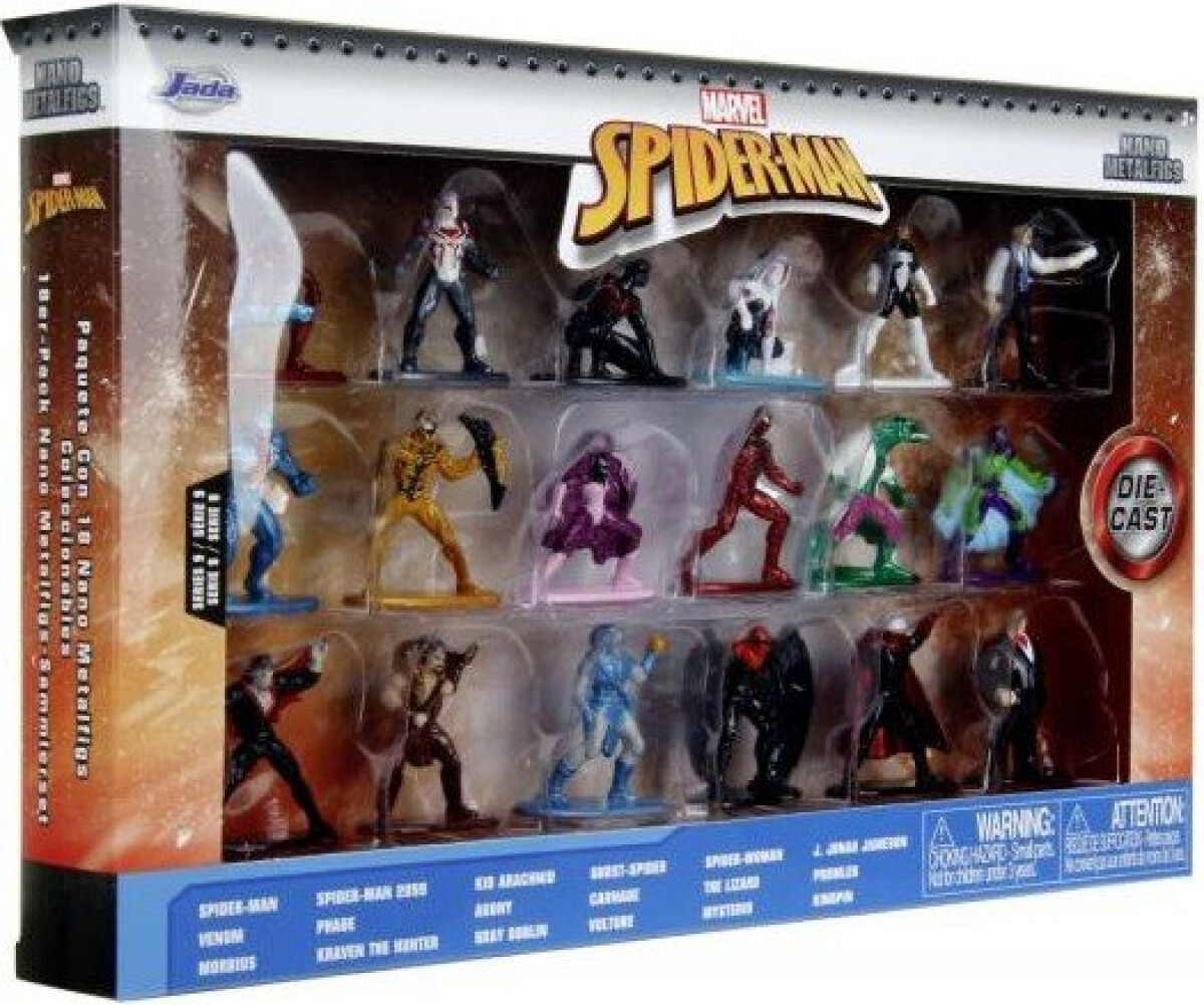 Marvel Spiderman Kovové sběratelské nanofigurky