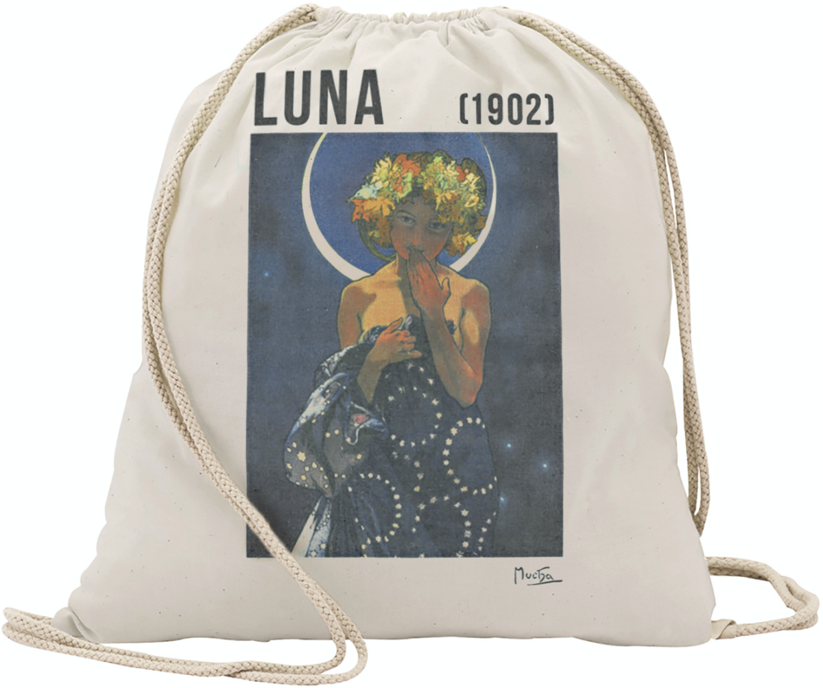 Plátěný sáček Alfons Mucha – Luna