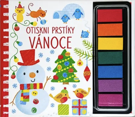 Kniha Otiskni prstíky Vánoce