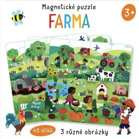 Magnetické puzzle Farma - Amanda Enright, Toni Stemp