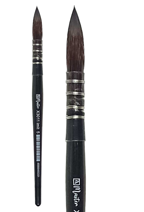 Kulatý štětec Master X3011 imit – velikost 4 - Obrázek 2