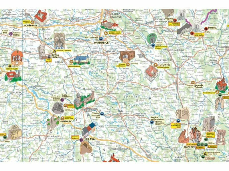 Podzemí Česka 1:500 000 (tematická mapa) (obrázek 4)