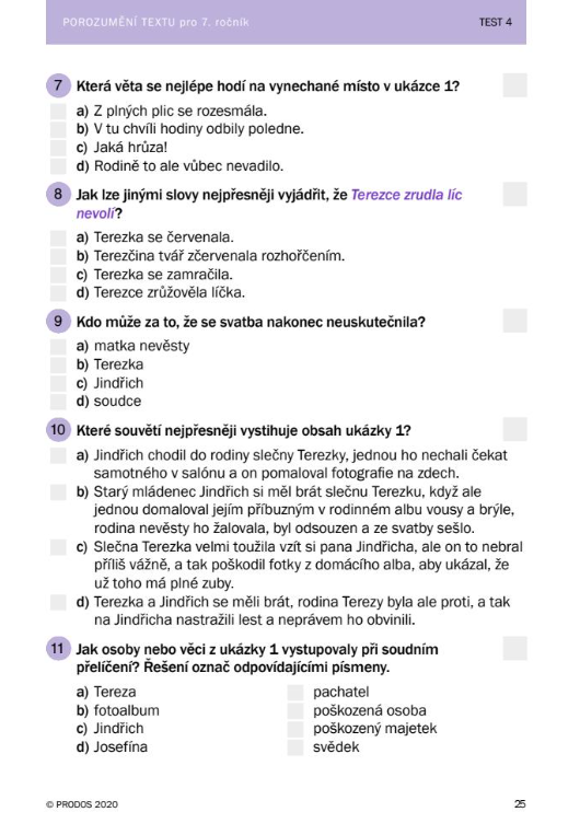 Umím češtinu? - Porozumění textu 7 - Hana Mikulenková, Mgr. Jiří Jurečka, Jana Čermáková (obrázek 3)