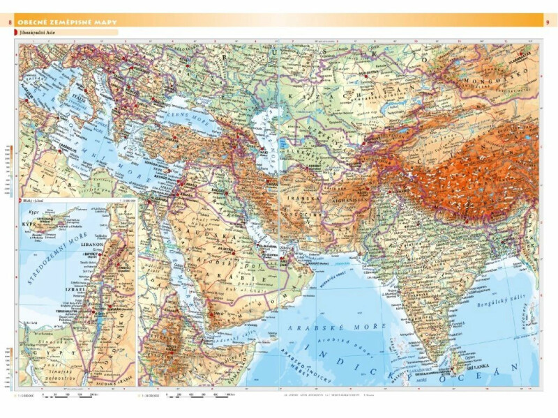 Asie – školní atlas (obrázek 3)