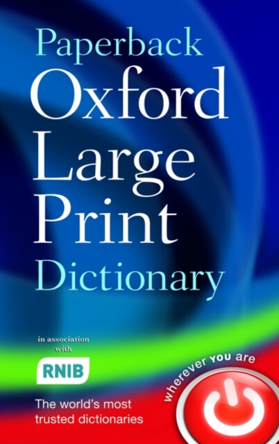 Kniha Paperback Oxford Large Print Dictionary