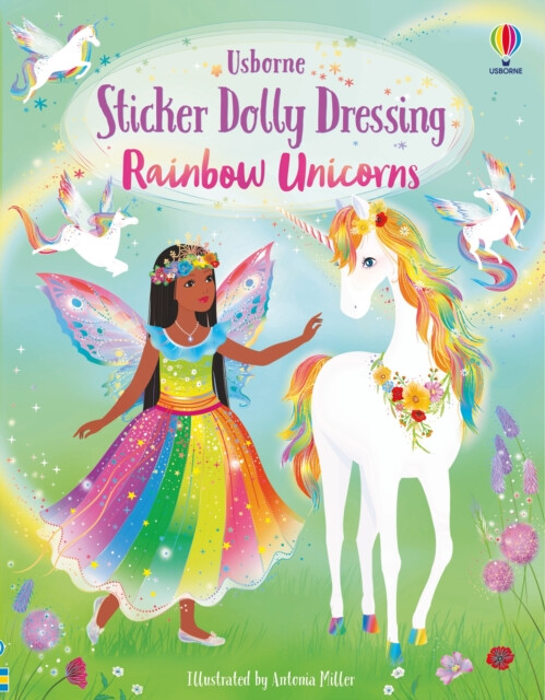 Kniha Sticker Dolly Dressing: Rainbow Unicorns