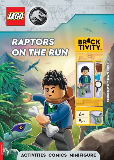 LEGOÂ® Jurassic Worldâ„¢: Raptors on the Run Activity Book (with Kenji minifigure, baby raptor and accessories) - Buster Books, LEGOÂ®