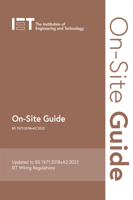 Kniha On-Site Guide (BS 7671:2018+A2:2022)
