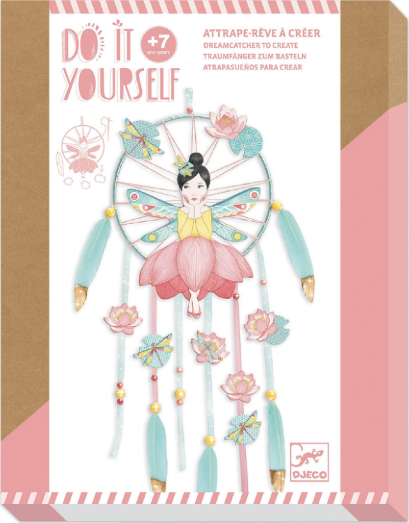 DIY Lapač snů Dívka v lotusu