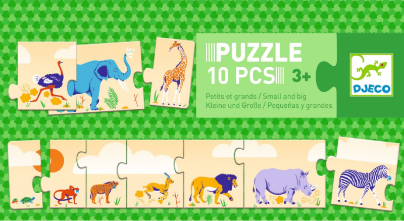 Dlouhé puzzle od největšího - 10 pcs (obrázek 3)