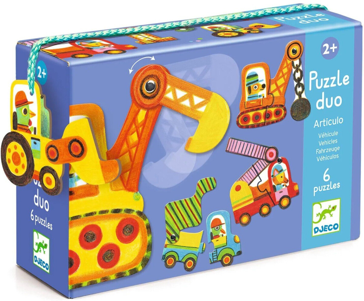 Levně Duo puzzle Autíčka v pohybu