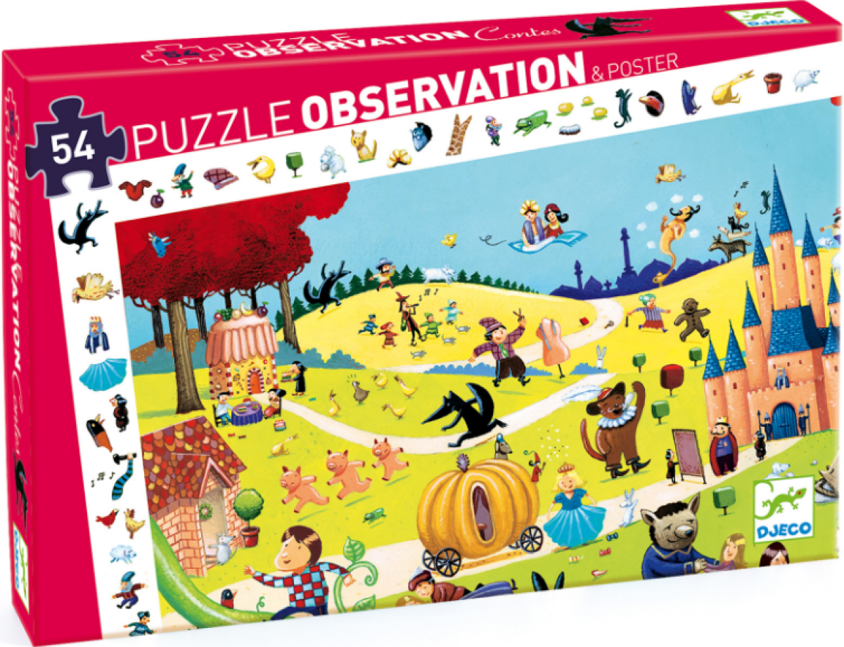 Vyhledávací puzzle Pohádky - 54 pcs