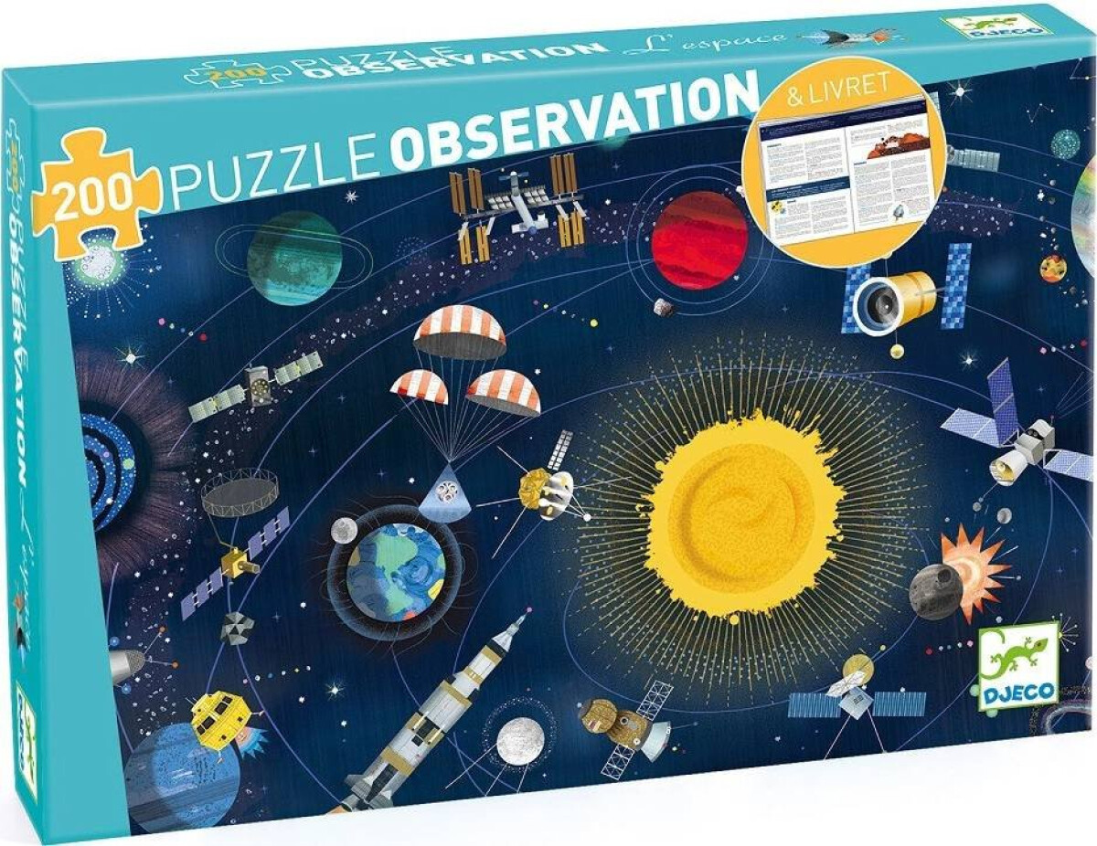 Puzzle Vesmír s popisem - 200 pcs
