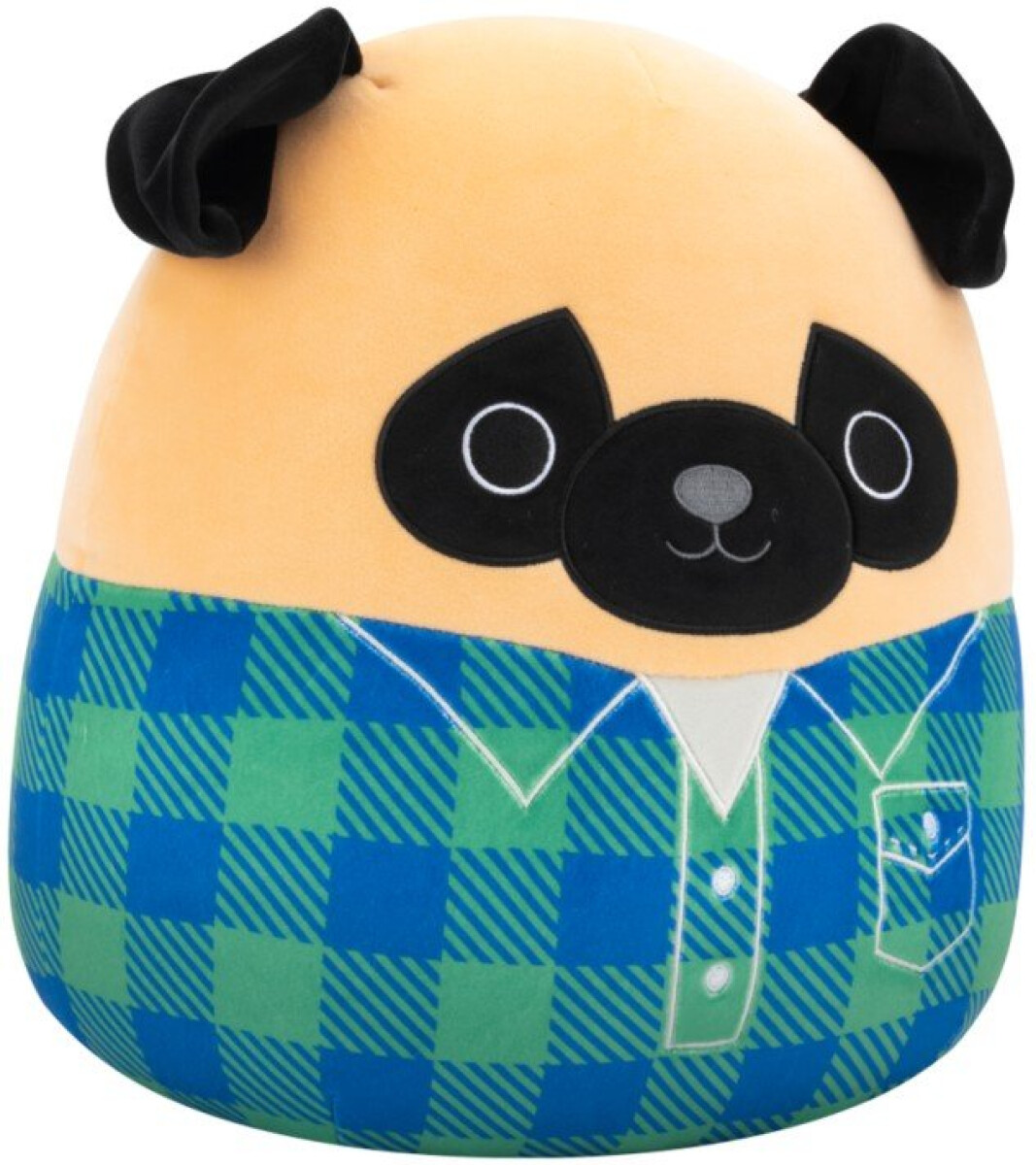 Squishmallows Mops ve flanelové košili - Prince, 30 cm (obrázek 6)