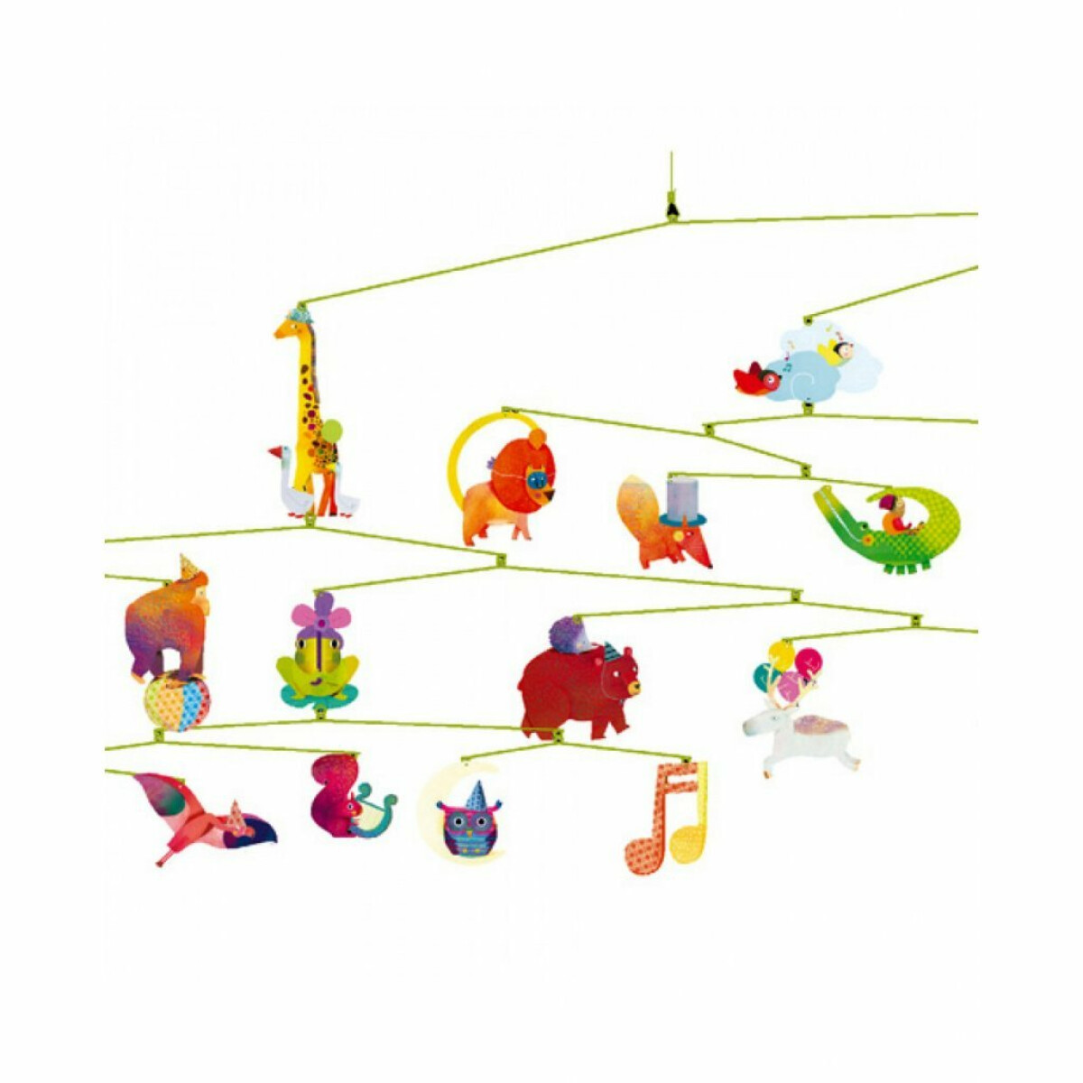 Závěsný kolotoč - Karneval zvířátek - Obrázek 3