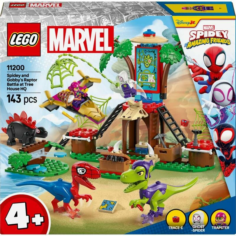 Spidey, Gobby a raptoří bitva na základně na stromě – LEGO® Marvel (11200)